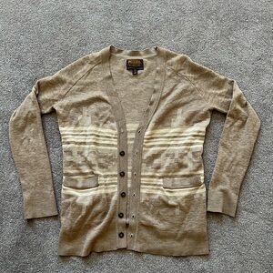 Pendleton Wool Sweater Button up Western Navajo Pattern